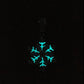 European Hip Hop New Winter Spinning Snowflake Luminous Dripping Oil Pendant Ornaments