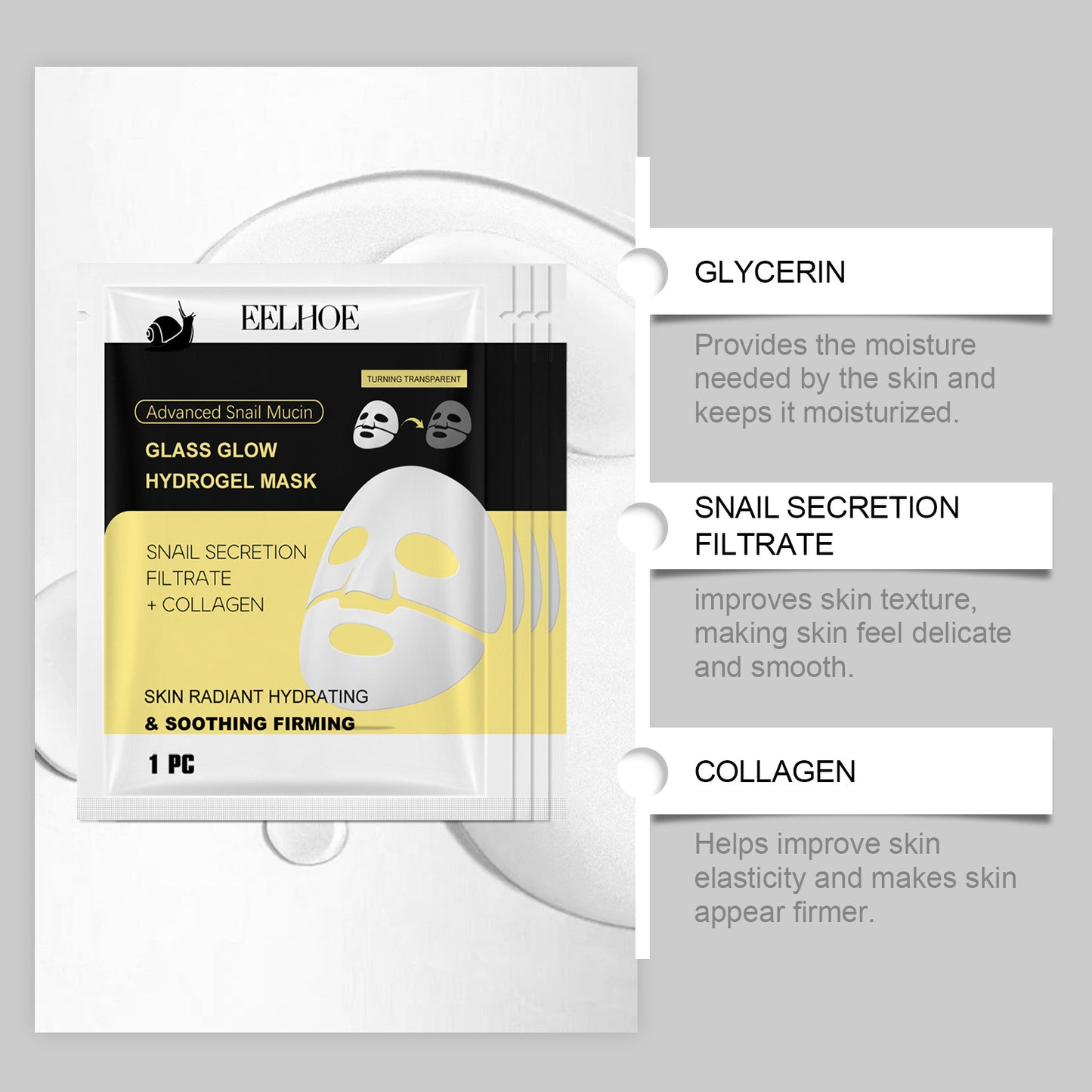 Snail Mucin Moisturizing Firming Skin MASK